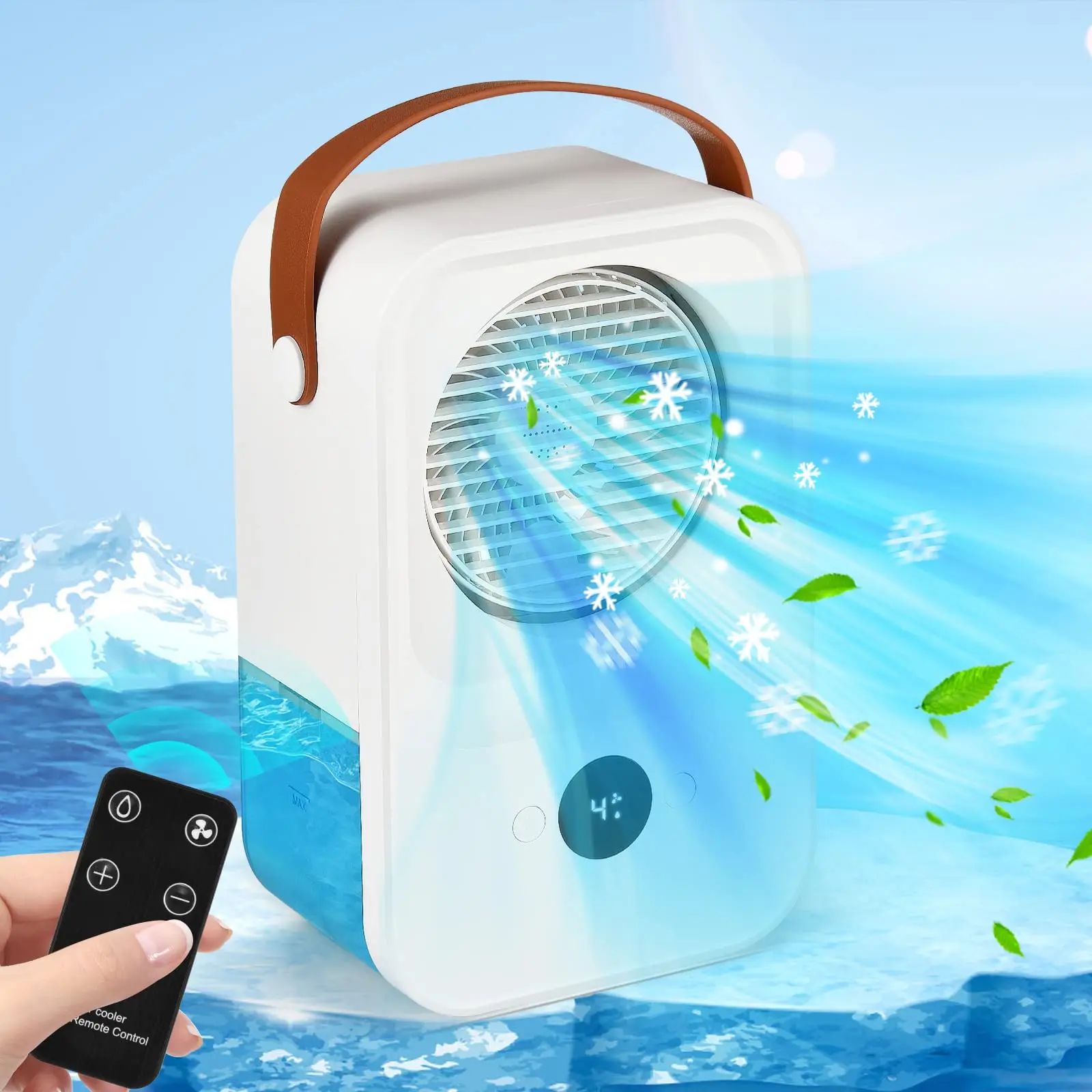 Portable Household USB Charging Ultrasonic Atomization Nano Spray Electric Air Aroma Diffuser With Fragrance Piece Cooler Fan