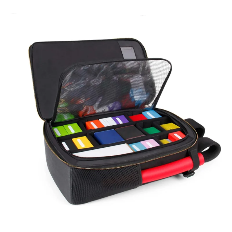 TCG Card Storage Bag Backpack for Deck Boxes Sleeved Cards Playmats MTG Accessories Customizable Card Organizer MTG Backpack TCG Card Storage Bag Backpack for Deck Boxes Sleeved Cards Playmats MTG Accessories Customizable Card Organizer MTG Backpack