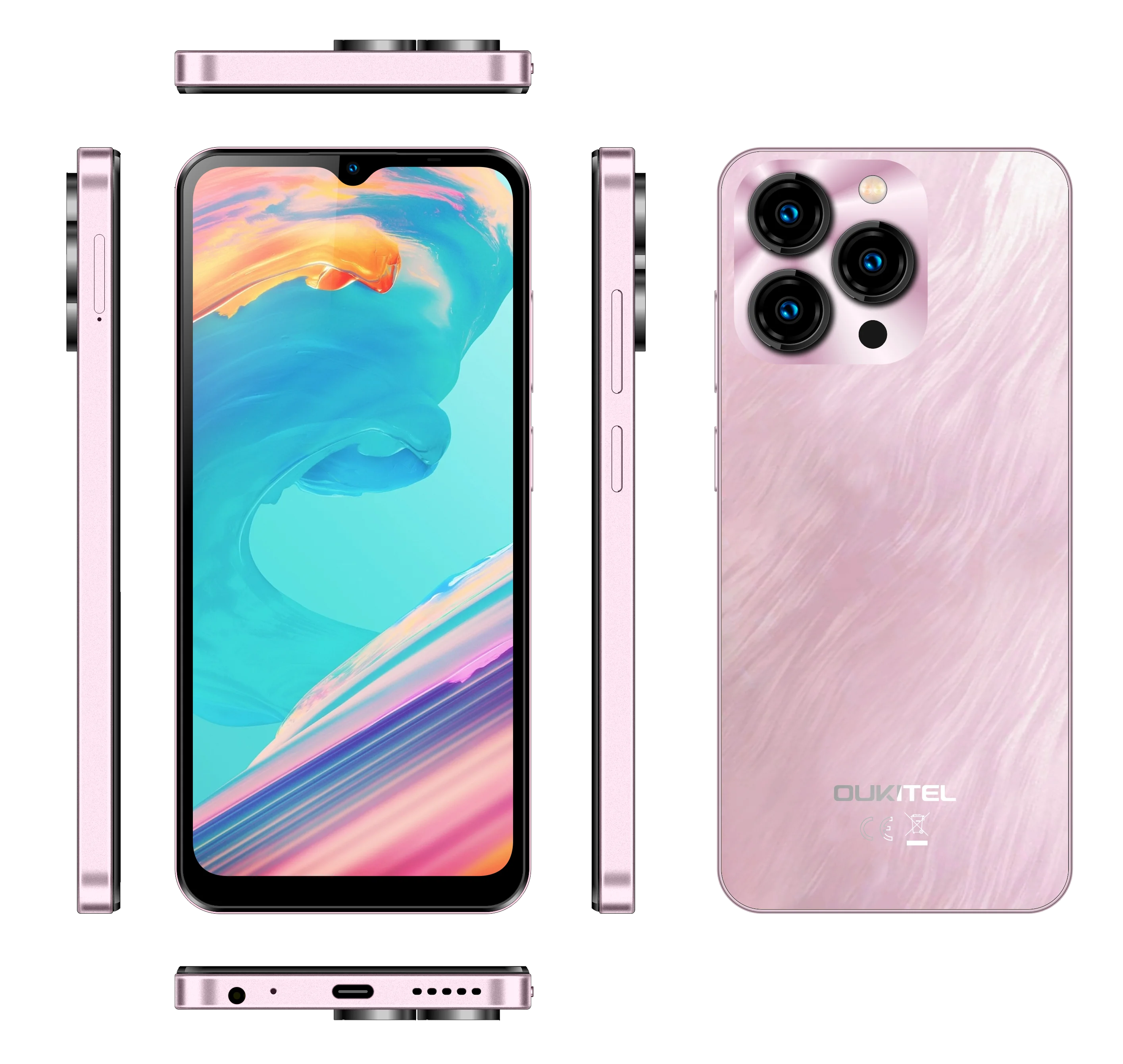 Oukitel C3 4G Smartphone Cell Phone 4+128gb 6.6Inch 60Hz Screen