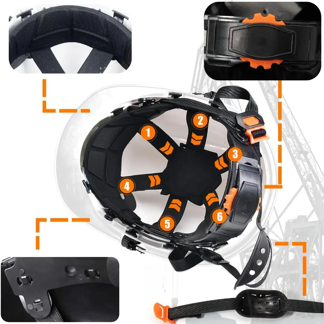 2024 New Construction Helmet Carbon Fiber Style Industry Safety Hard Hat Logo