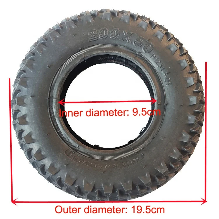 Pneumatico Per Scooter Elettrico Da 8 Pollici 200X50 Tubeless Solid Per - Foto 14