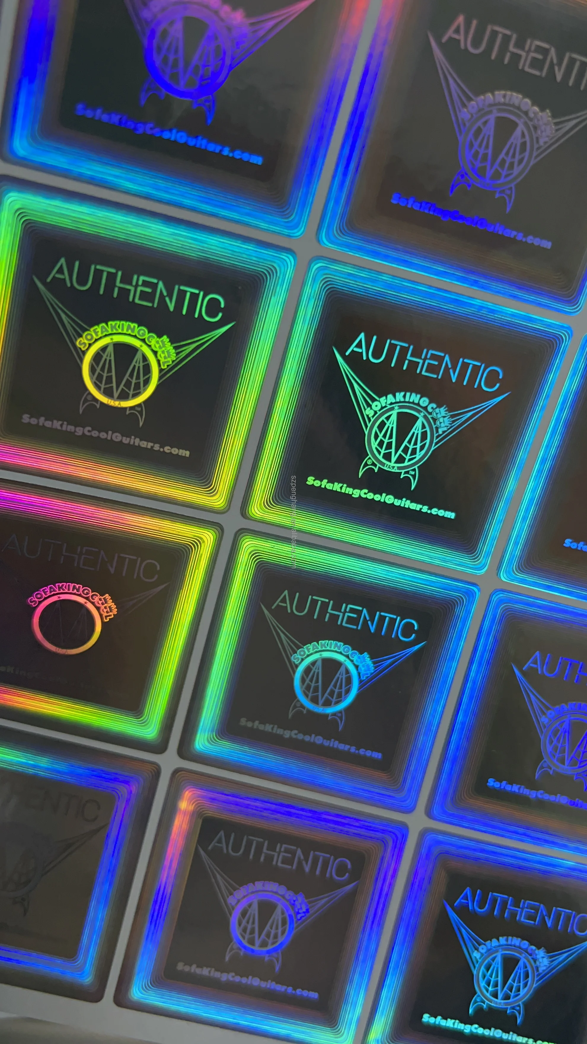 Stickers Custom Logo 3d Effect Sticker Uv Holographic Label Id Certificate Transparent Adhesive Watermark Hologram Sticker