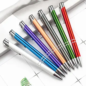 New Promotion Cheap Ball Point Metal Pens With Personalized Custom Laser Engraved Print Branded Logo Manufacturer Ballpoint Gift
