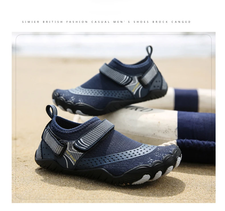 Children Anti Slip 5 Fingers Wading Shoes Beach Aqua Shoes Quick Dry Barefoot Upstream Surfing Slippers Hiking Water Shoes Kids