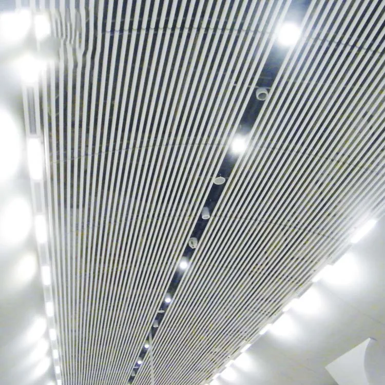 Modern O Shaped With Pipes Open Baffle False Ceiling Designs Aluminium Profiles Strip Round Tube Suspended Ceiling System