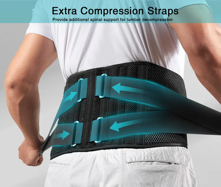 Adjustable Fully Elastic Nylon Back Pain Relief Tightening Brace