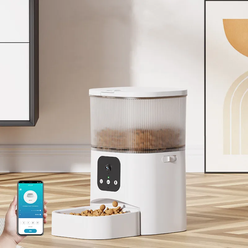 3L Timed Pet Feeder Automatic Wifi App Control Video Cat Dog Smart Food Dispenser with Stainless Steel Bowl