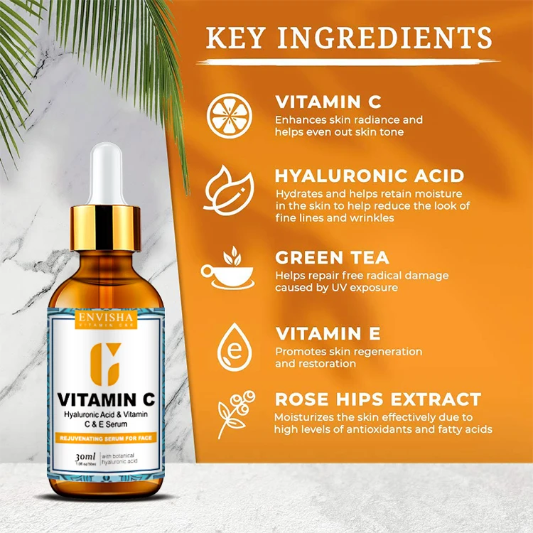 Korea Serum ENVISHA Moisturizing Facial Wrinkle Anti Aging Organic Vitamin c Whitening Serum