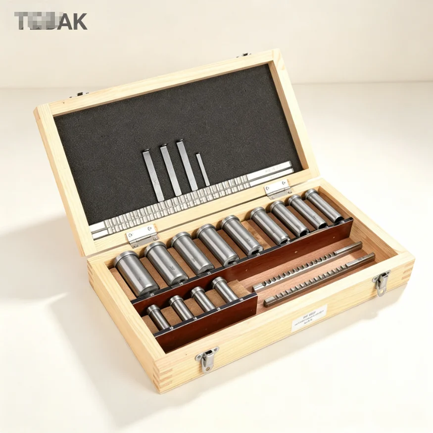 TEBAK HSS Metric Keyway Broach Sets | Custom Lathe Broaching Tools with Precision Shims
