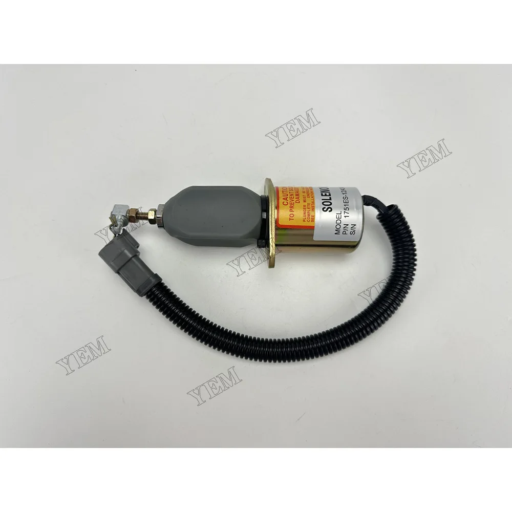 Solenoid Valve 12V 1751ES-12A3UC12B1S for Yanmar Heavy Duty Engine Parts