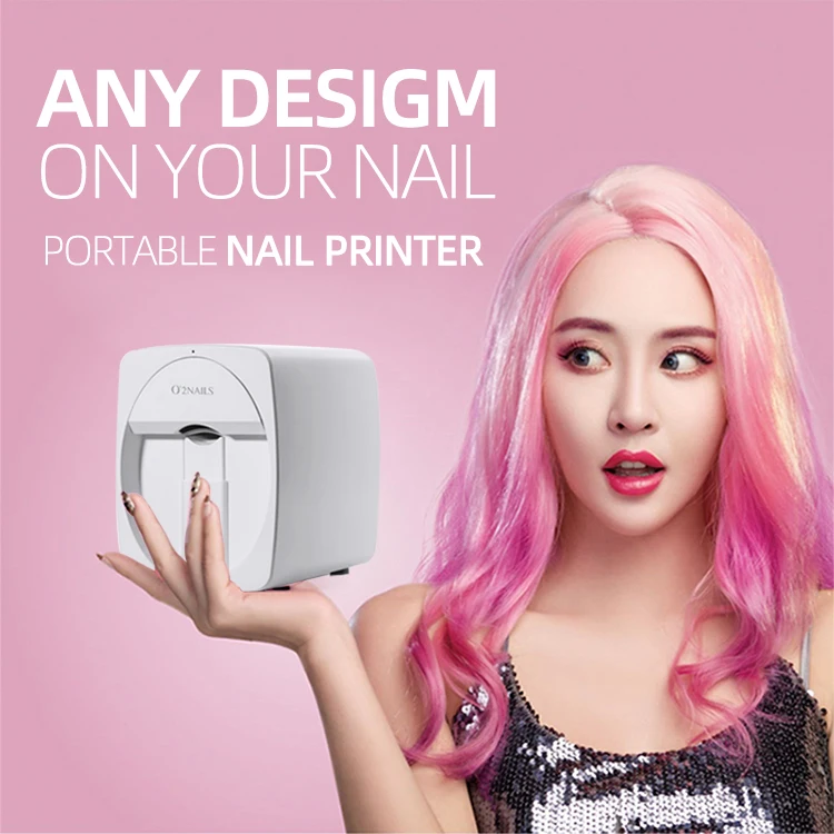 Professional Mobile Wifi Intelligent Self Printing 3d Digital Nail Art Printers for Sale
