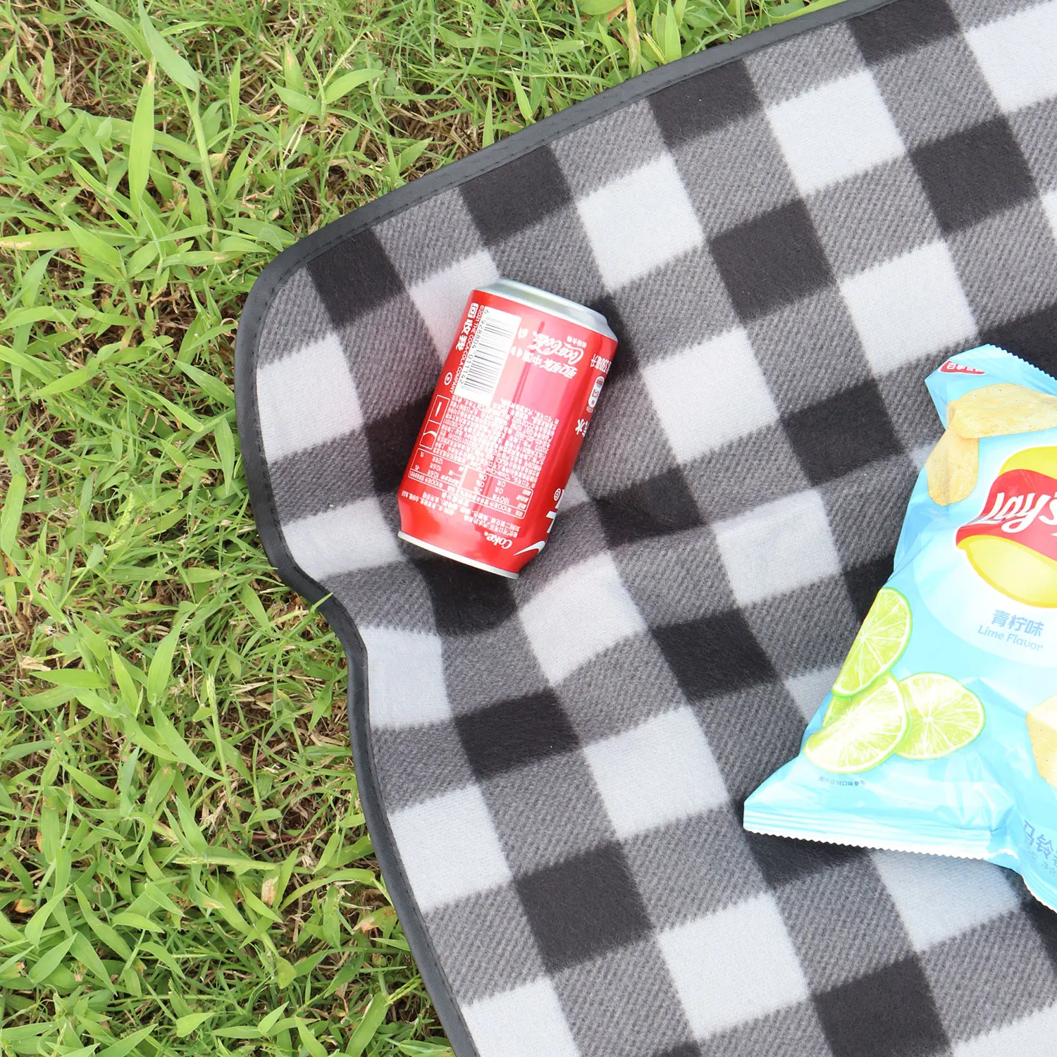 Custom Picnic Mat Large Thick Roll Up Padded Outside Foldable Waterproof Picnic Blanket For