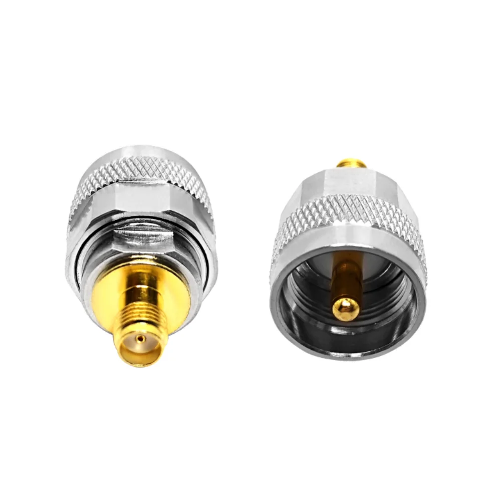 RF Connector Adaptor UHF Male Plug to SMA Female Jack RF Coax Coaxial Adapter Adaptor Converter Connectors in Stock