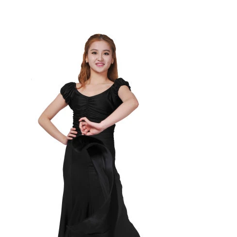 black flowy dance dress YIZYIF Womens Lyrical Dance Costume Halter Neck Sparkle Rhinestone Flowy Skirt Leotard Dress Ballet Modern Dancewear Black M