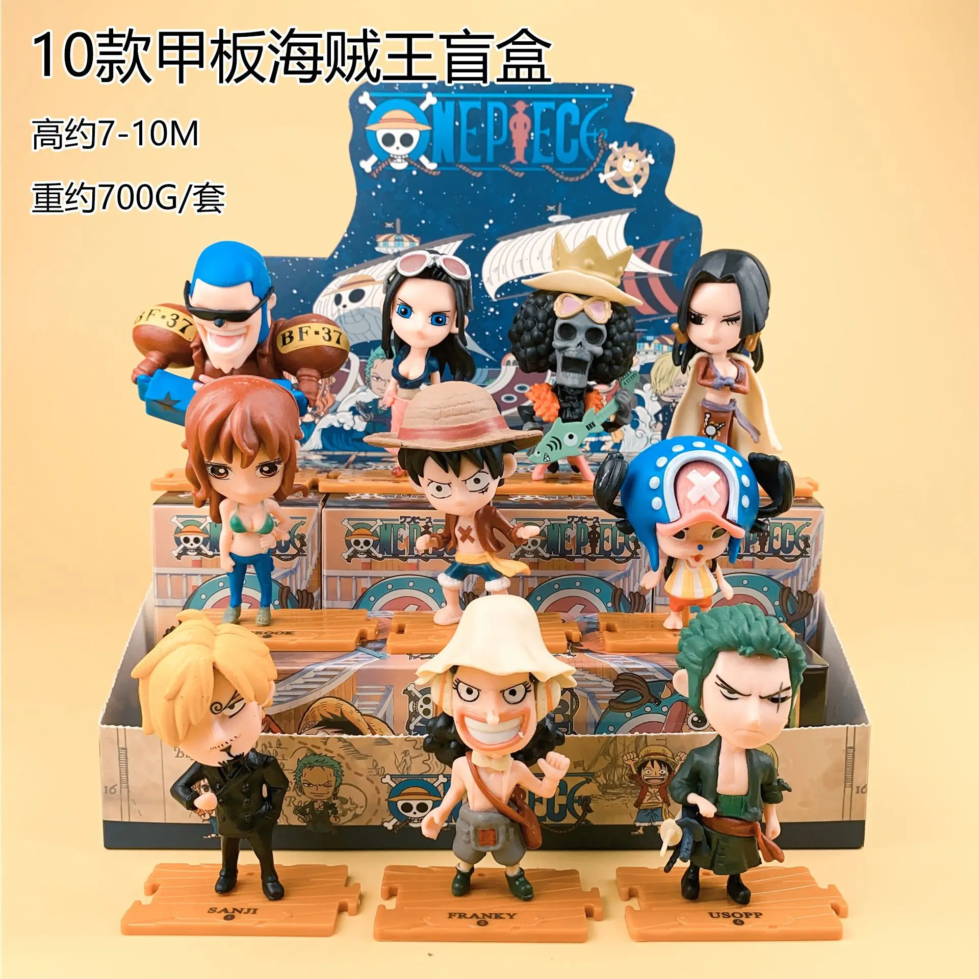 Japão Anime One Pieces Blind Box Luffy Action Figures Set Zoro