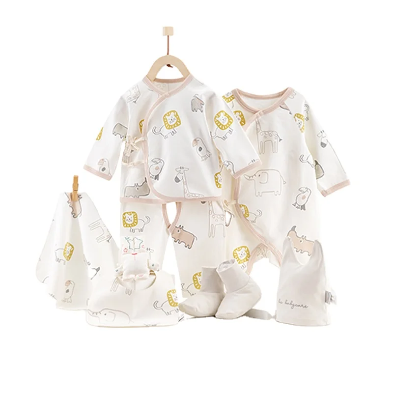 2023 печатных органического хлопка Одежда для новорожденных; Одежда для малышей; Вязаная шапка повязка на голову, комплект из 3 предметов, хлопковый трикотаж Пеленальное Одеяло Набор