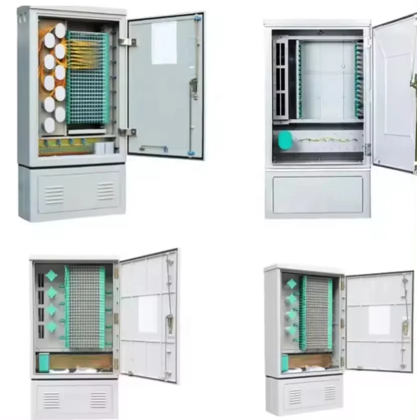 FTTH FTTB FTTX Network Solution ODF 288 Cores Outdoor Fiber Optical Cross Connection Cabinet Rack Mount Distribution Box