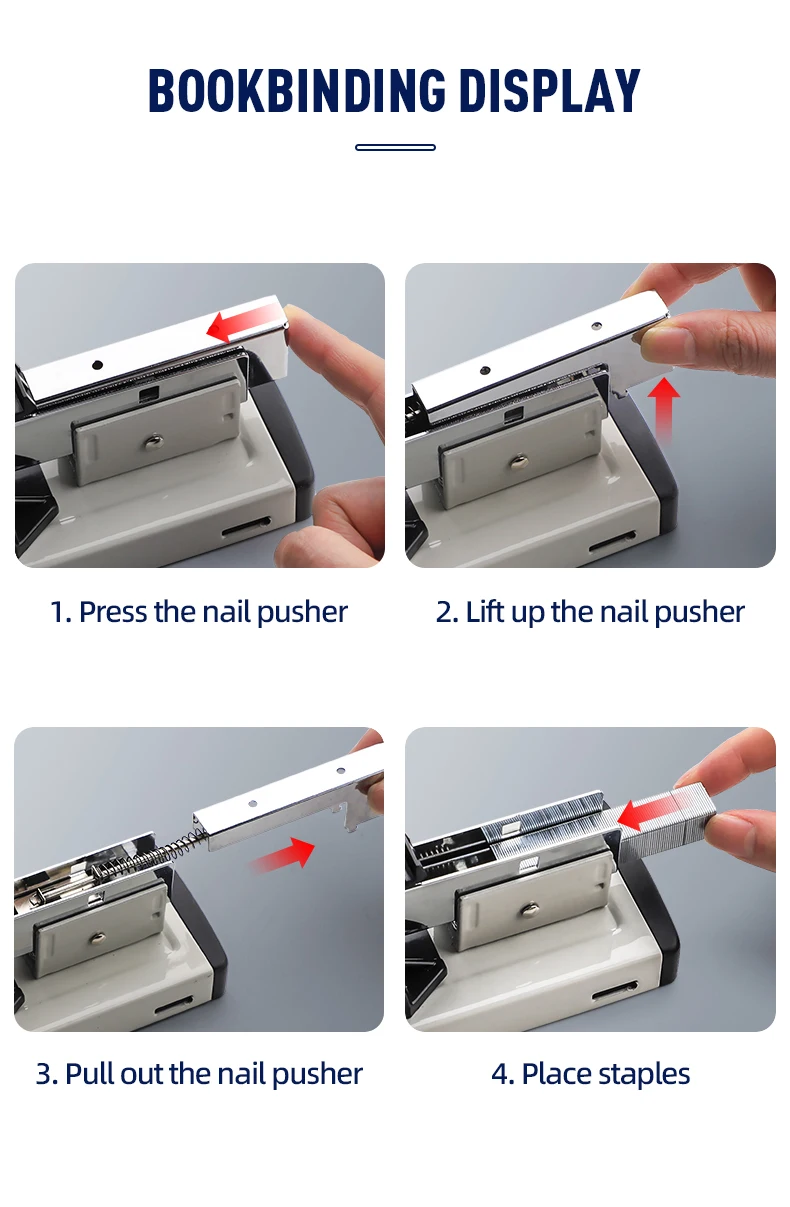 High Capacity Jumbo Book Stapler - 100 Sheets Heavy Duty