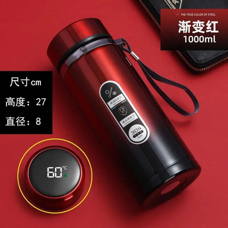 Hot Selling 1000ml Led Digital Vacuum Flask Smart Thermos Intelligent