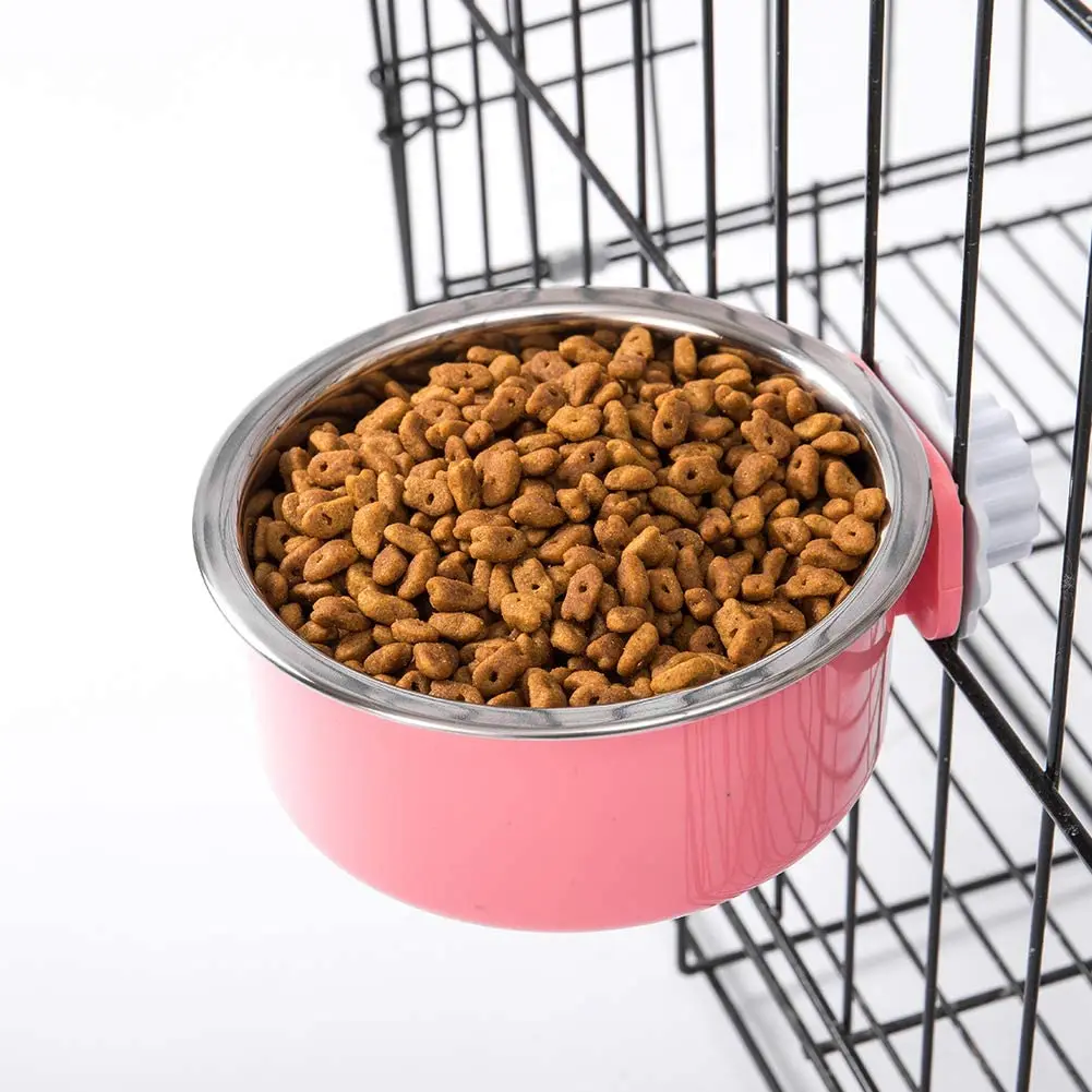 Rabbit Feeding Bowl, Thick Ceramic Bowl With Stainless Steel
