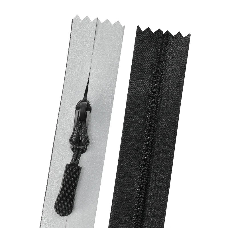 OCO Factory Custom Printed Impermeables Reflective Zipper Pvc Material Water Resistant Closed Zip Waterproof Zipper for Clothing