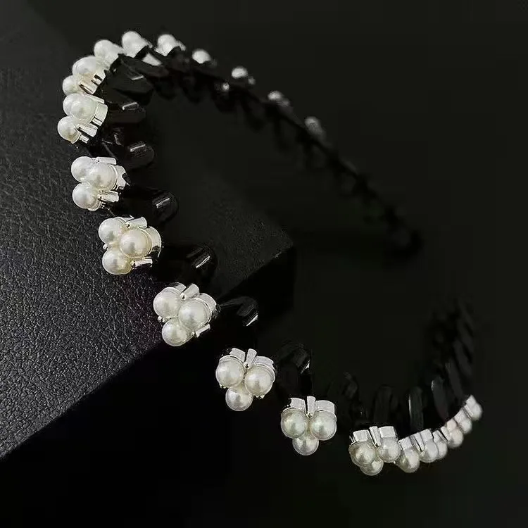 coréenne perle eau diamant pince à cheveux cerceau femelle adulte bandeau  nouveau explosif perle cheveux accessoires de cheveux
