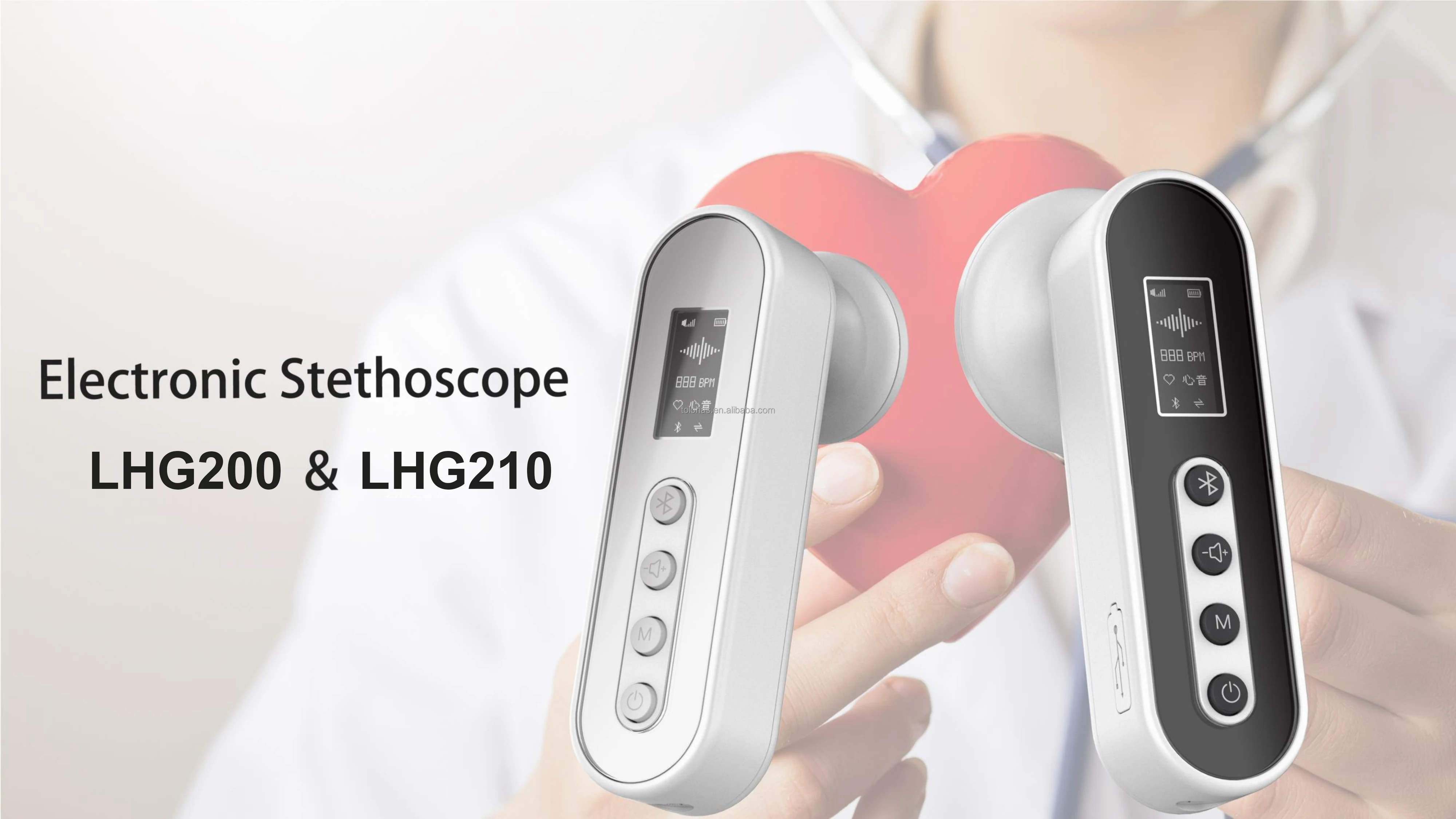 Lhg200 China Multifunction Electronic Stethoscope Digital Bluetooth