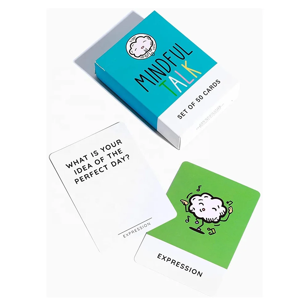 Custom Playing Card Game Mindful Talk For Authentic Conversations With ...