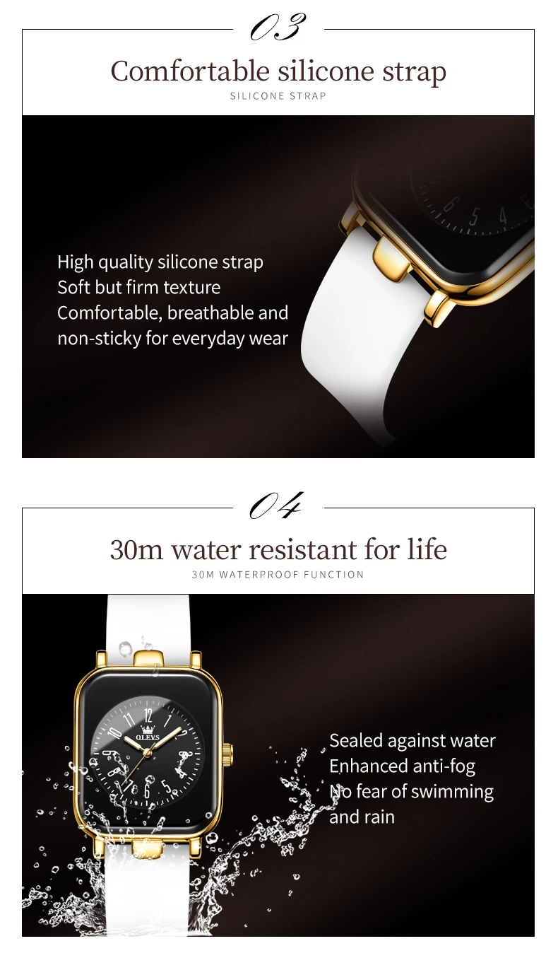 OLEVS 9961 Fashion Business Women Quartz Watch Black Gold Reloj Casual Luxury Ladies Watch Clock Lady Wristwatch for Female Gift