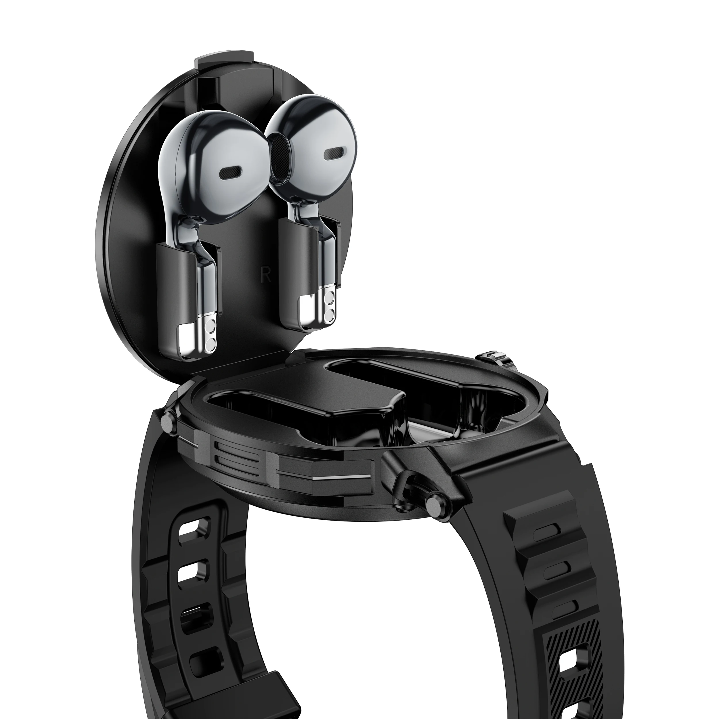 New Smart Watch with Earbuds 240mah 28mah TWS Earphone Sports Music Control D11 Smart Br aperçu 3