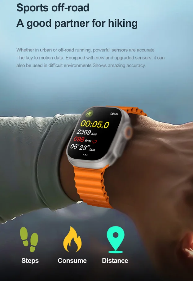 Hot Selling S8 Utra Smartwatch Heart Rate Monitor Smart Watch Sim Card