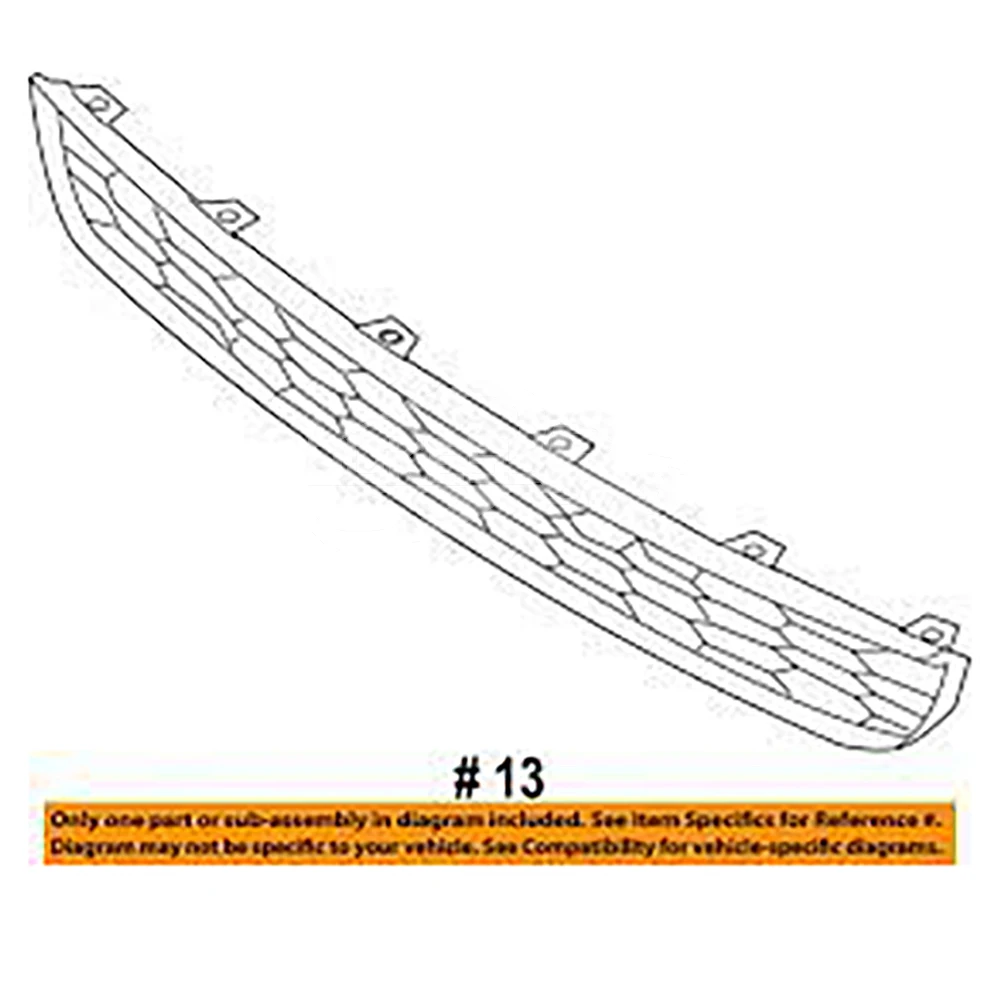 Car Grill Accessories BT4Z17K945B BT4317K945BB Black Front Bumper Lowe... — 2
