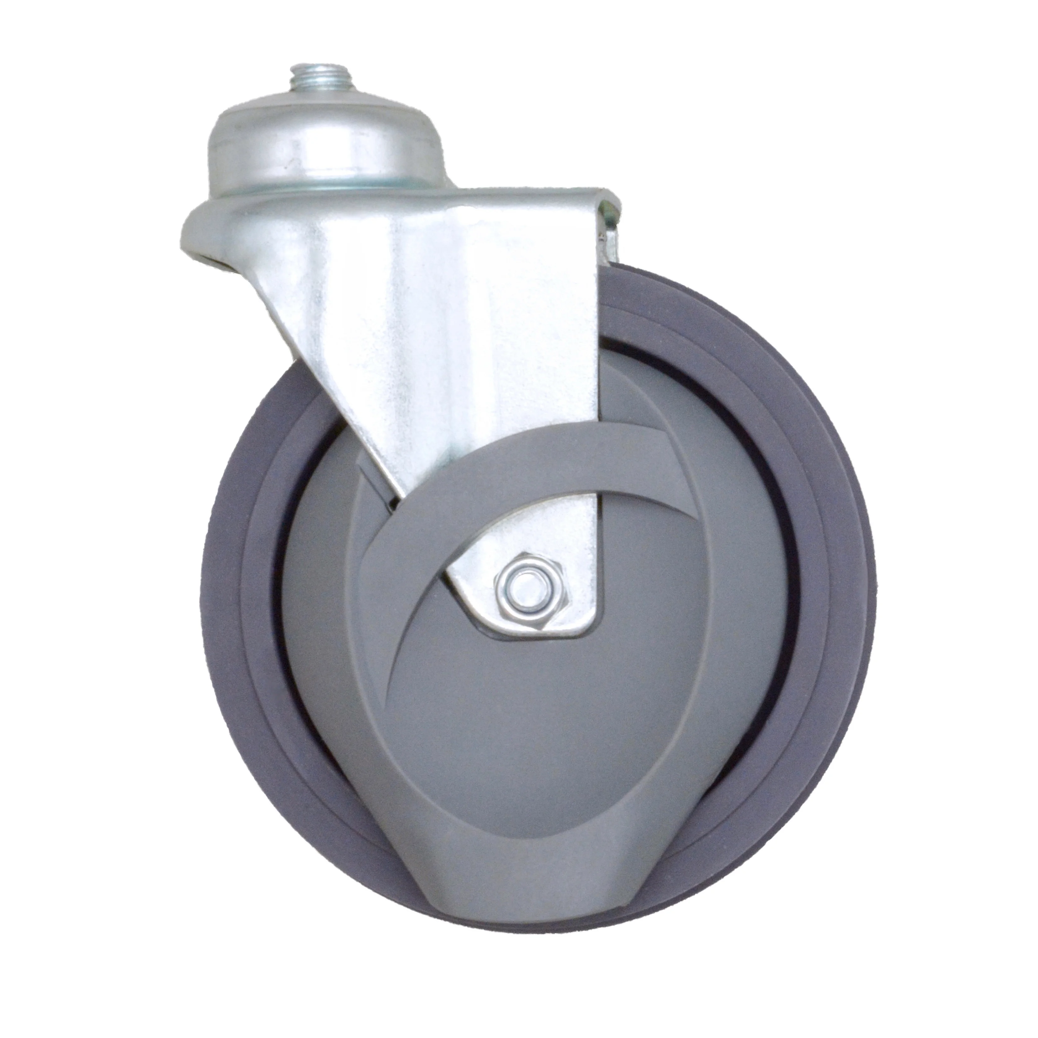 Ss 5 Inch Escalator Caster Wheel Flanged Pu Shopping Cart Caster Wheels