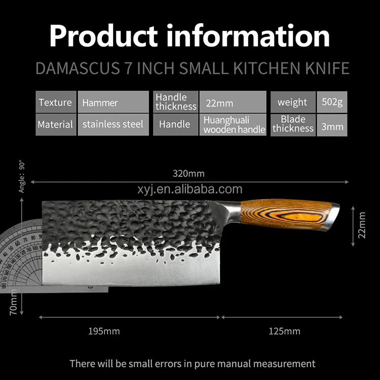 Source Large Chopping Knife 5cr15 Stainless Steel 4mm Thick Non-stick Blade  8 Inch Full Tang Meat Cleaver Mutton Bone Chop Knife on m.