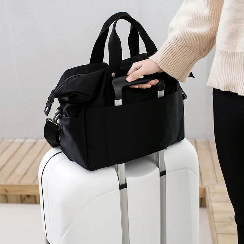 New Designer Plain Nylon Waterproof Strap Luggage Set Bag Travel Duffle Bag