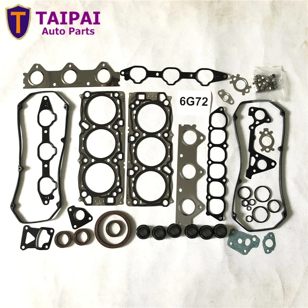 High quality 6G72 3.0l V6 engine gasket set MD976845 full gasket  