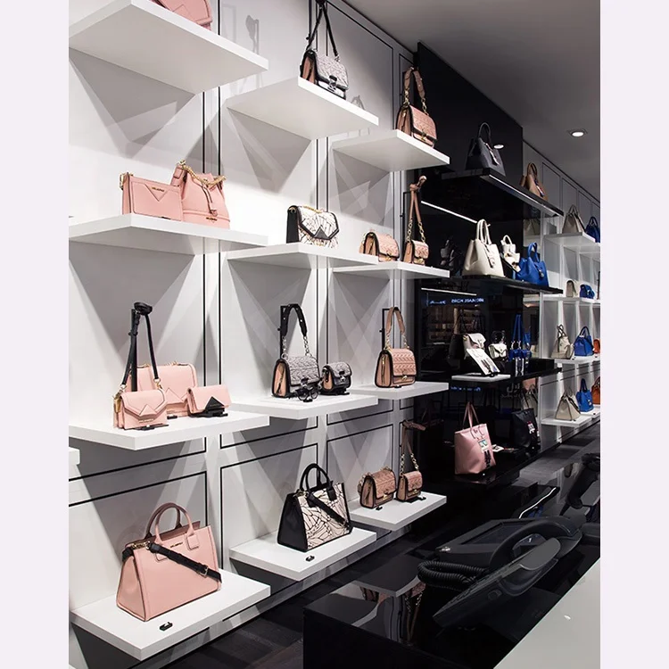 MDF Display Product Handbag Display Cabinet For LV Handbag Store