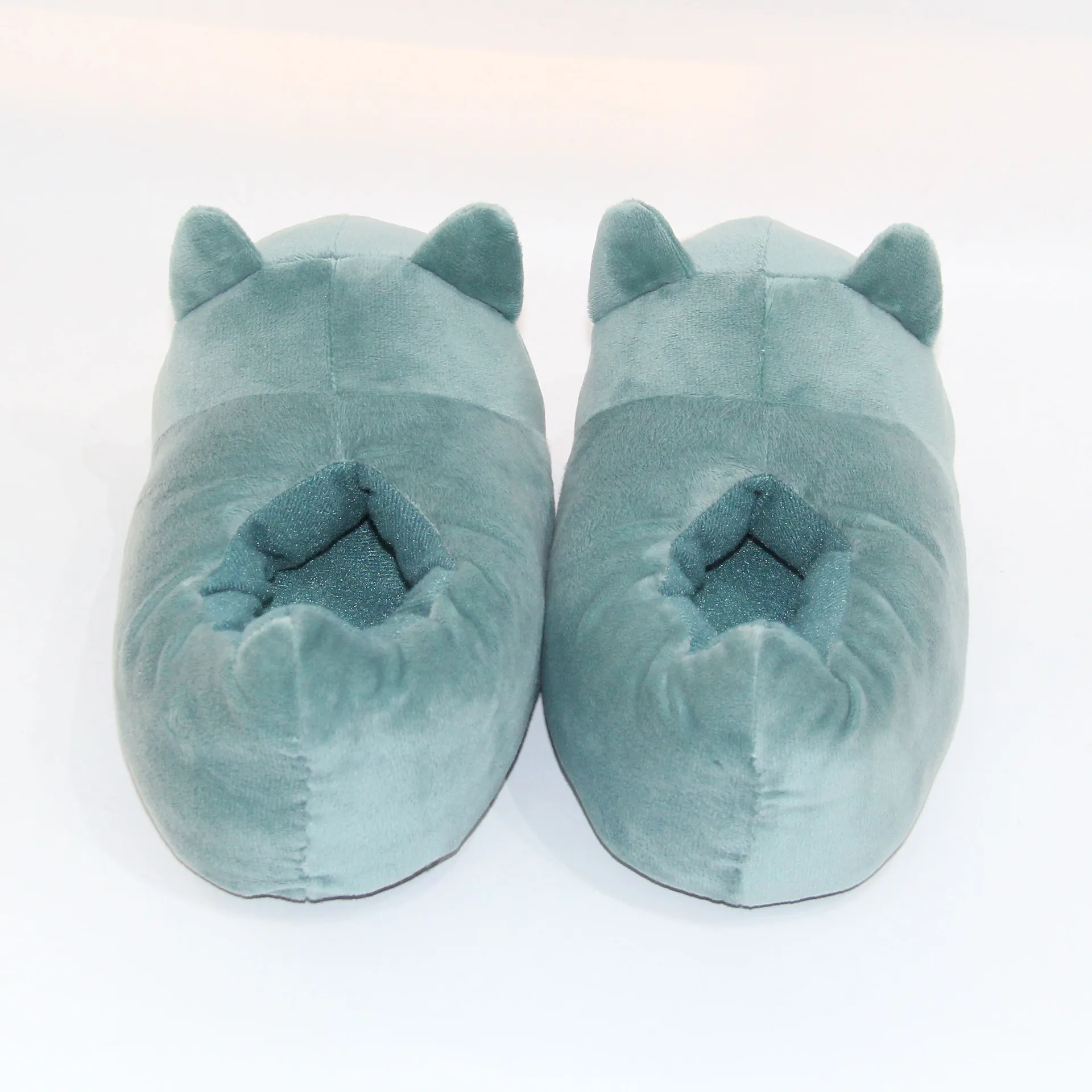 plush beast slippers