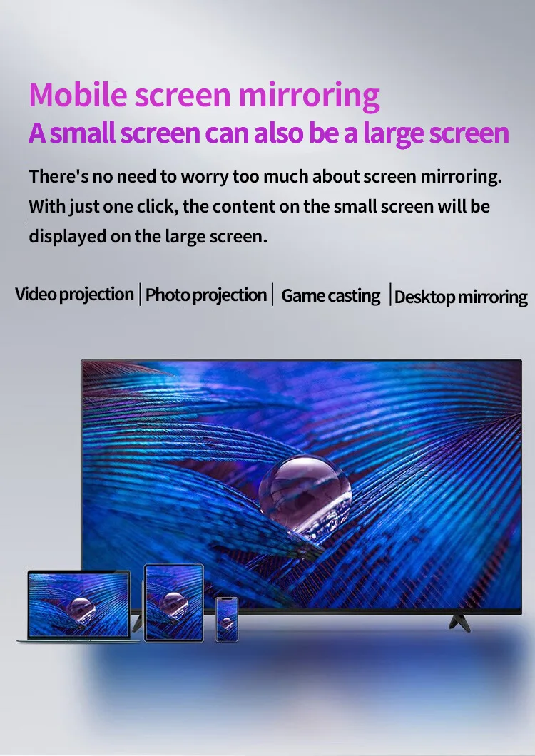 原装制造商工厂智能迷你Qled电视接受定制发光二极管32 43 50 55 65 75 85英寸2k 4k 8k安卓智能