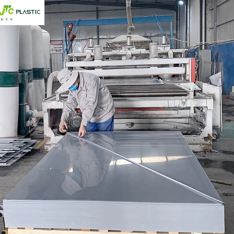 4x8 Rigid PVC Sheets Hard Solid Plastic Plate 1mm-60mm Thickness for Water Tank Equipment Smooth Surface Cutting Service