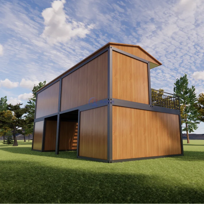 منزل حاويات معياري فاخر بحجم 40 قدم و20 قدم، منزل تخييم جاهز، منزل حاويات قابل للفك، منزل صغير جاهز قابل للفك