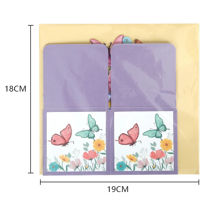 3D Pop up Birthday Greeting Card Butterfly Happy Birthday Greeting Cards for Men and Women