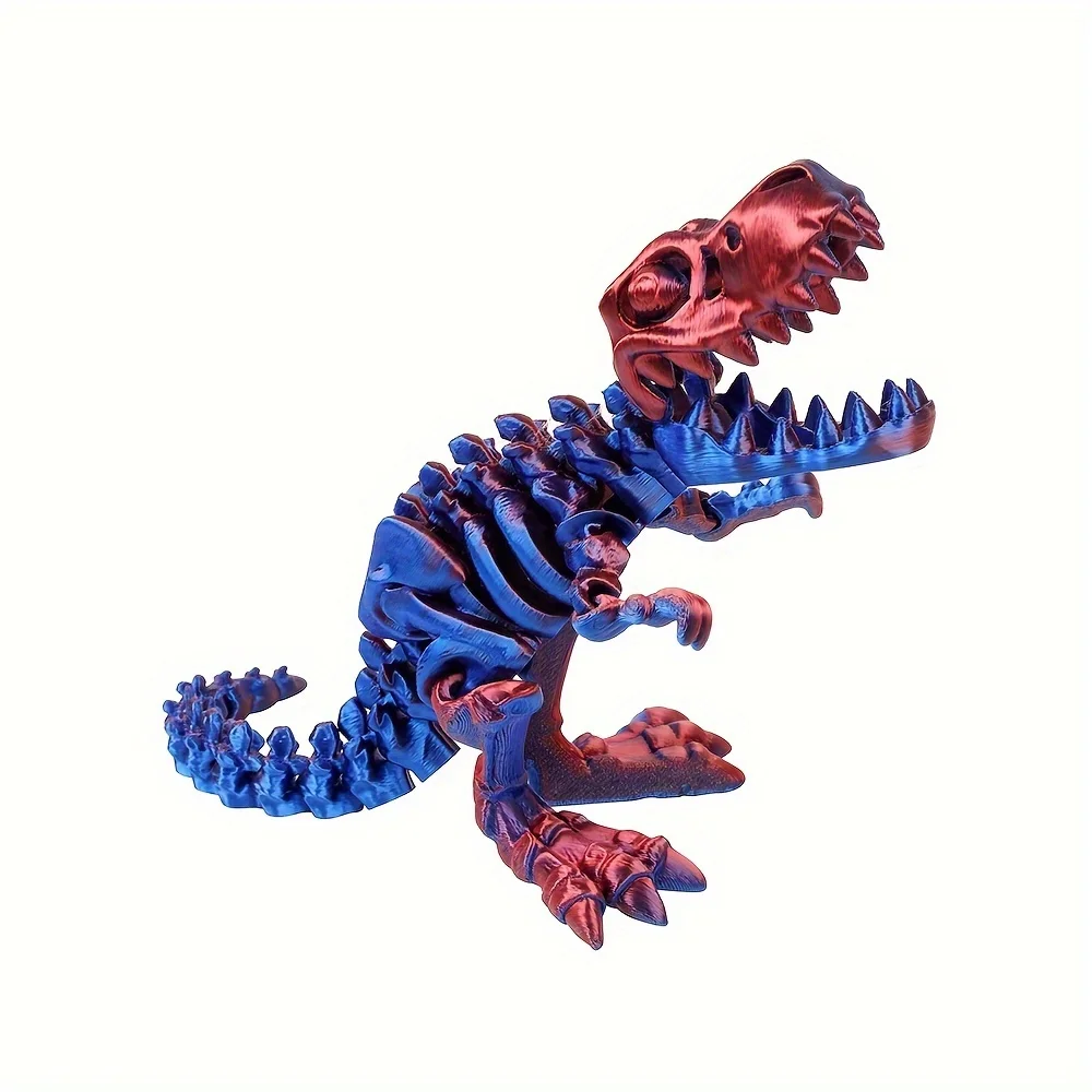 3D Printed T-Rex Dinosaur Skeleton: Hot-selling Transforming Decoration Exquisite Collectible Figurine Ideal Gift&Trendy Artwork
