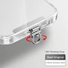 Fibbia girevole grigio metallizzato
