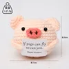 Skin color round pig i card