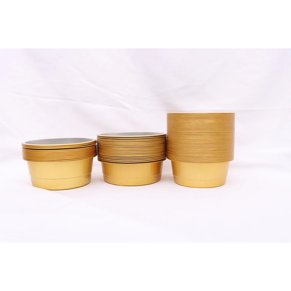 Convenient Recyclable Rectangular Plate Box Tray Aluminum Foil Food Container