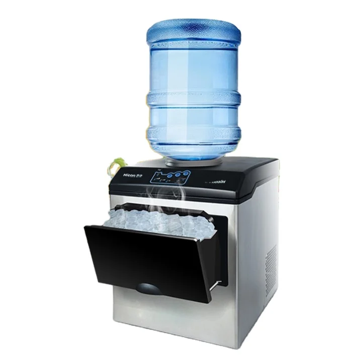 30Kg Portable Ice Maker Machine Commercial Household Ice Machine Manual  Bottled Water Countertop Electric Ice Cube Maker Machine