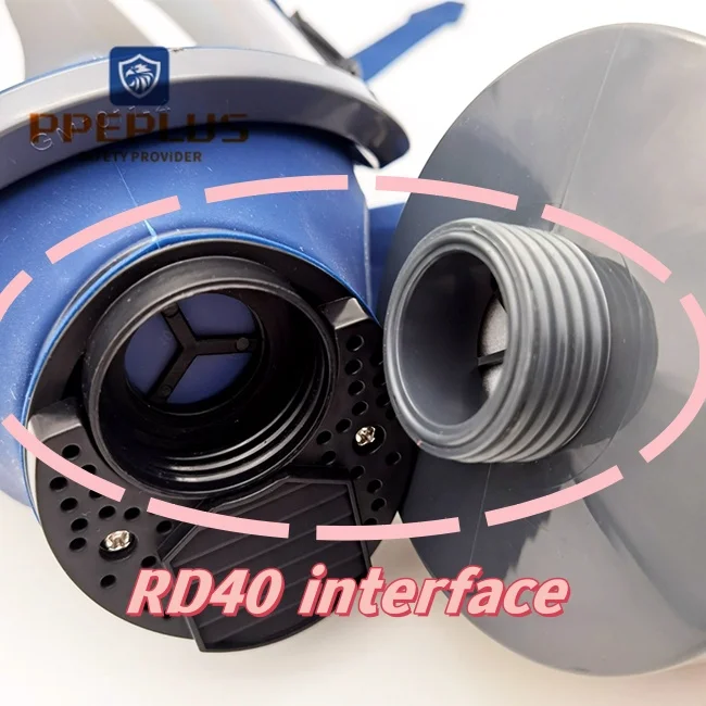 Factory Price Reusable PPE Safety Protective Ozone Cyanide Silicone Respirator Gas Mask
