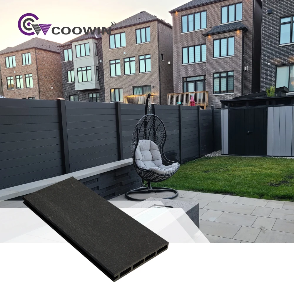 Composite sanding 2d fence panels yard fencing wpc outdoor fence