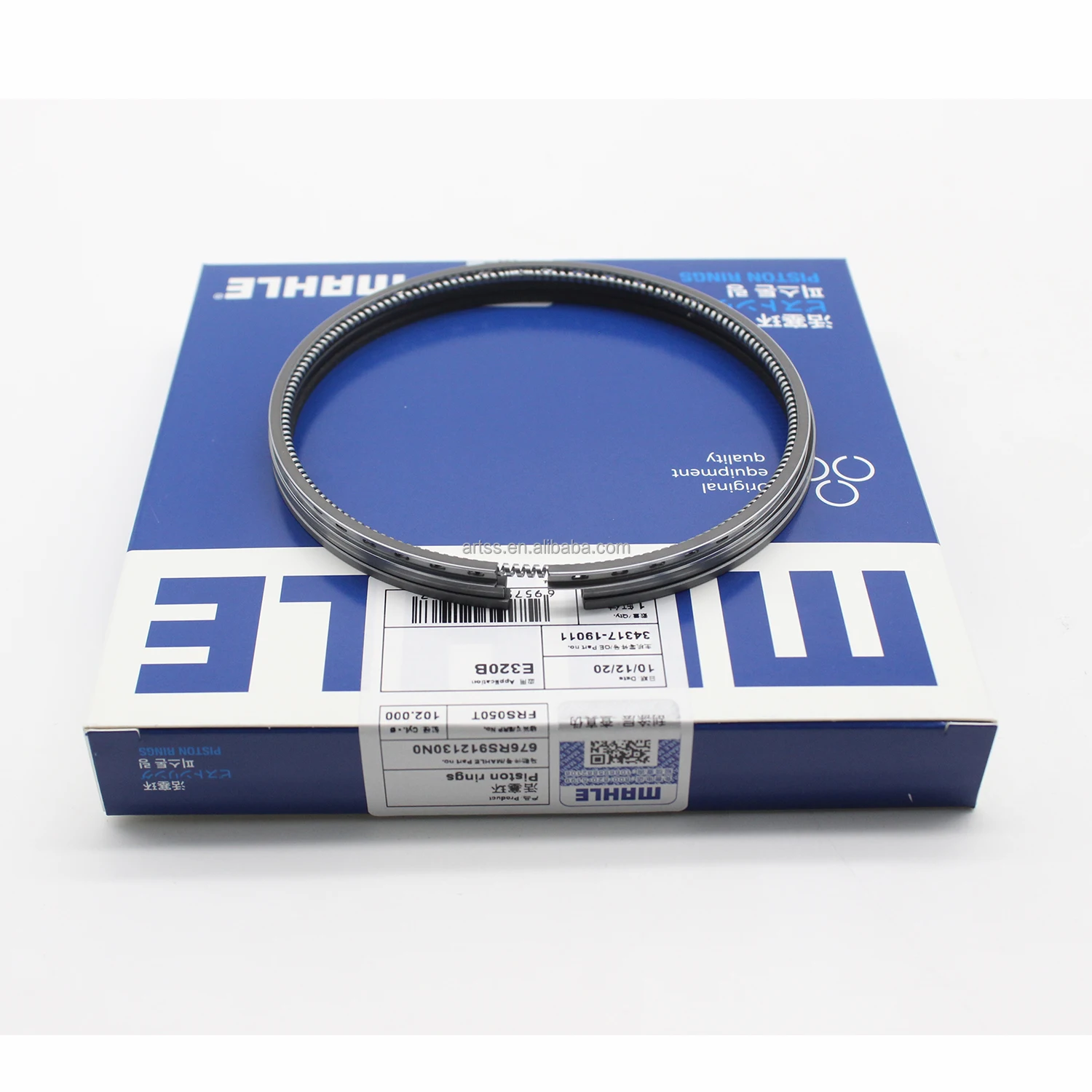 Genuine MAHLE Manufacturer 102MM Diesel Engine 34317-19011 S6KT Piston Ring  for E320B Excavator Rebuit Kit